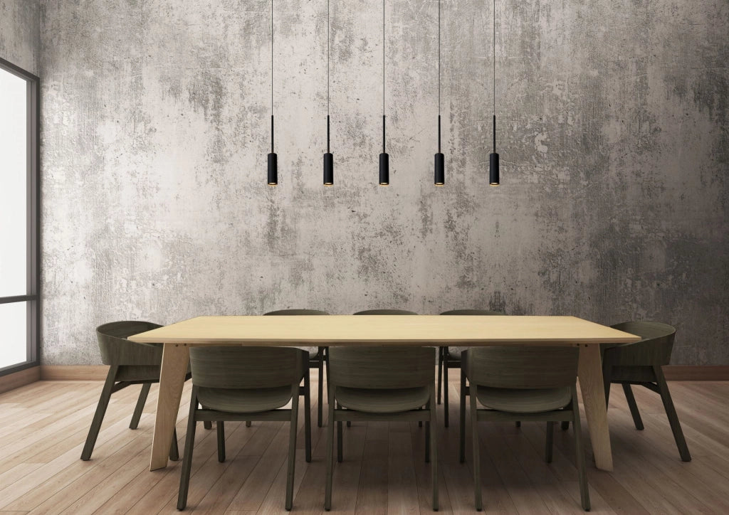 Lucide TUBULE lampadario nero LED 7W 2700K alluminio