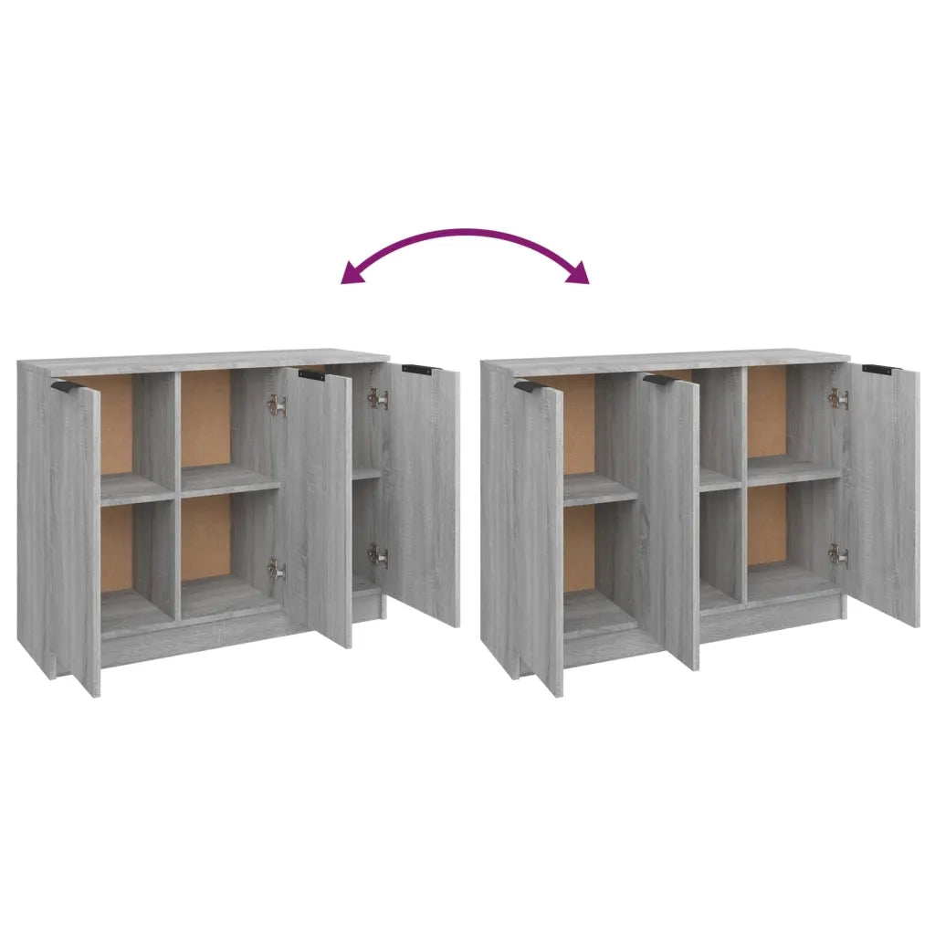 Credenza | Madia | Buffet da pranzo | Armadio da pranzo Grigio Sonoma 90,5x30x70 cm in Legno Multistrato