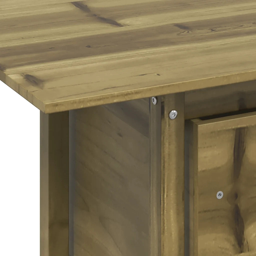 Tavolo da Giardino | Tavolino da esterno 100x50x75 cm in Legno Impregnato di Pino