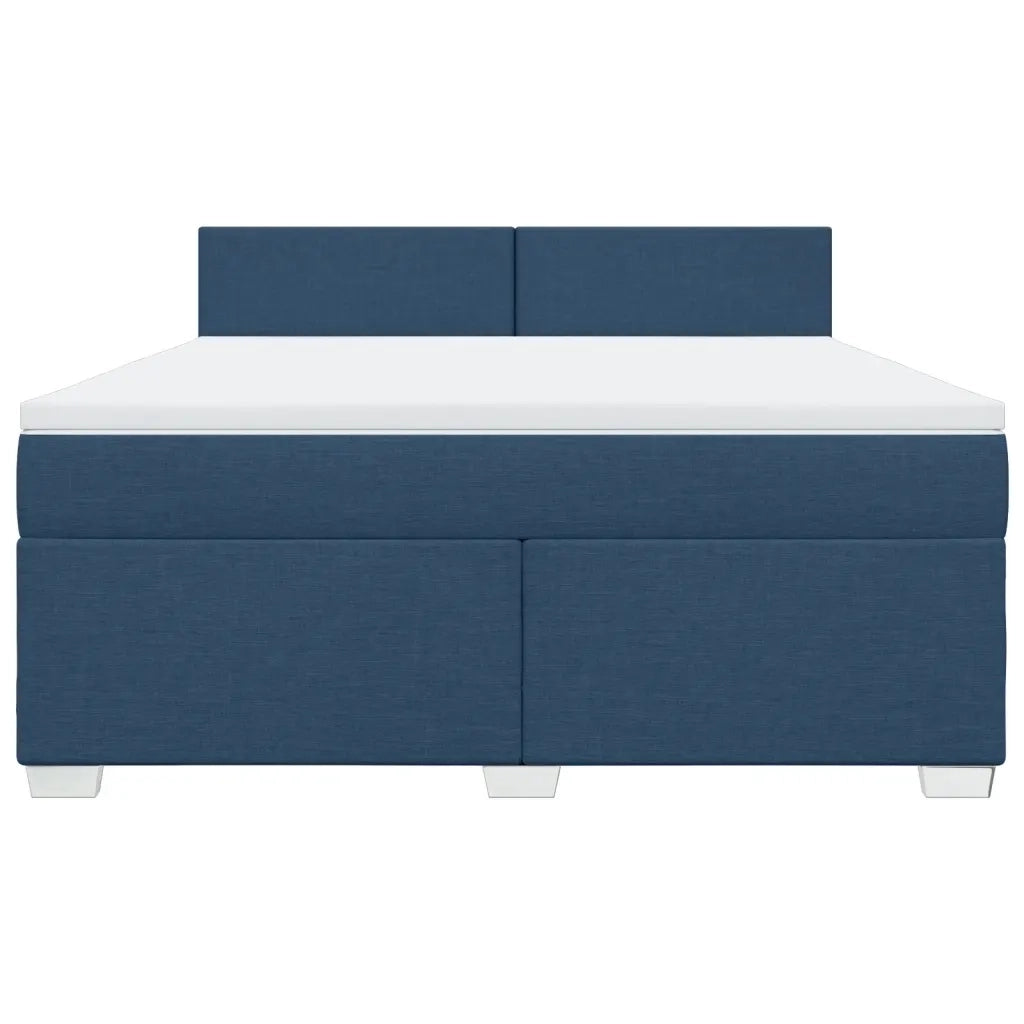 Giroletto a Molle con Materasso Blu 180x200 cm in Tessuto 3285966