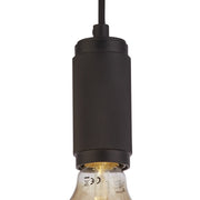 Sospensione Contemporanea Suspension Acciaio Nero 1 Luce E27