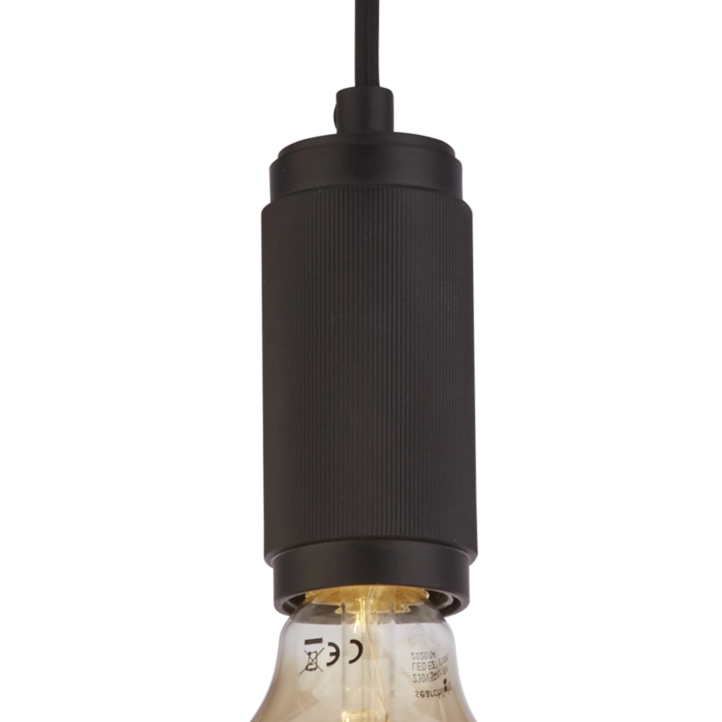 Sospensione Contemporanea Suspension Acciaio Nero 1 Luce E27