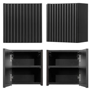Mobiletto/scaffale da bagno a parete nero 30 x 30 x 19 cm 03_0008896