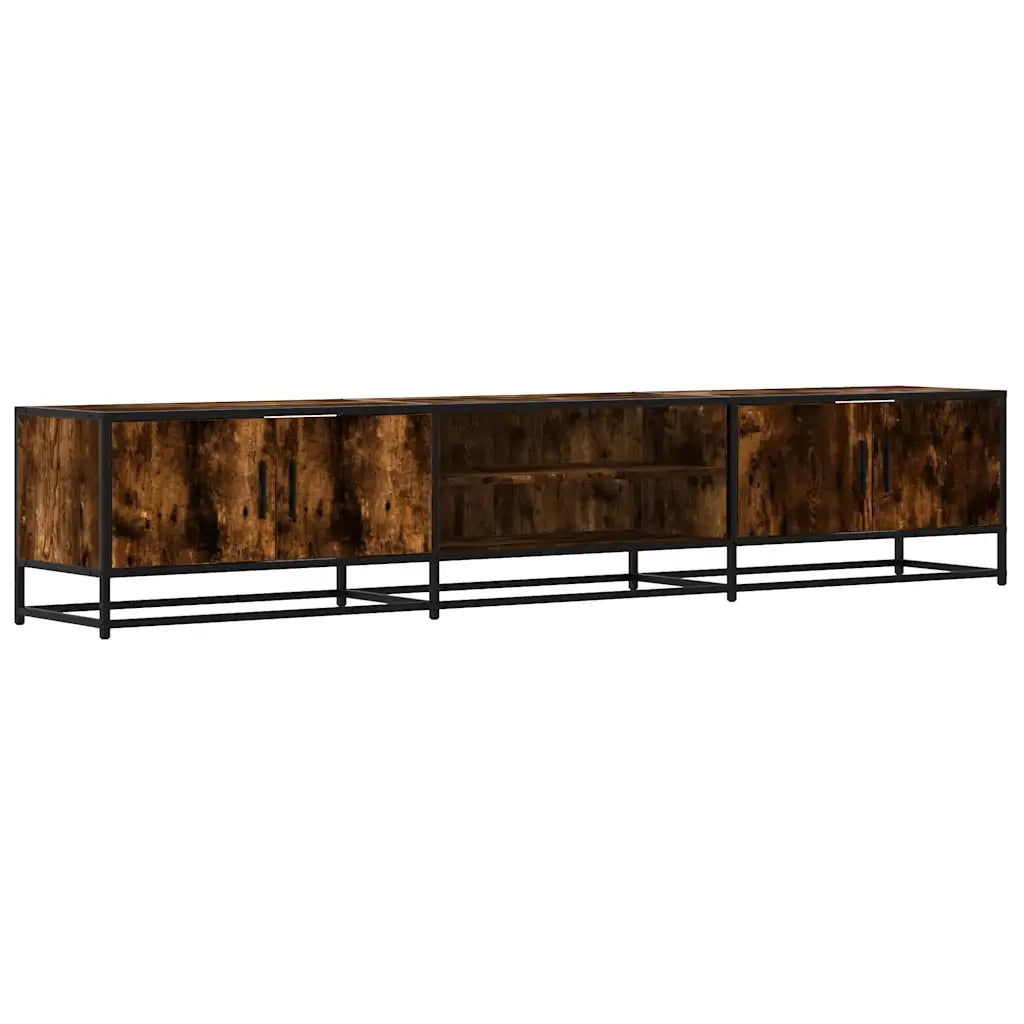 vidaXL Mobile TV Rovere Fumo 210x35x41 cm in Truciolato