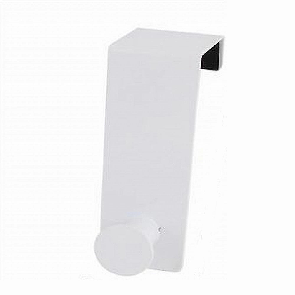 Trade Shop - Appendiabiti Da Porta Con 1 Gancio 4x11.5cm Bianco Per Asciugamani Vestiti 87778 -