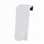 Trade Shop - Appendiabiti Da Porta Con 1 Gancio 4x11.5cm Bianco Per Asciugamani Vestiti 87778 -