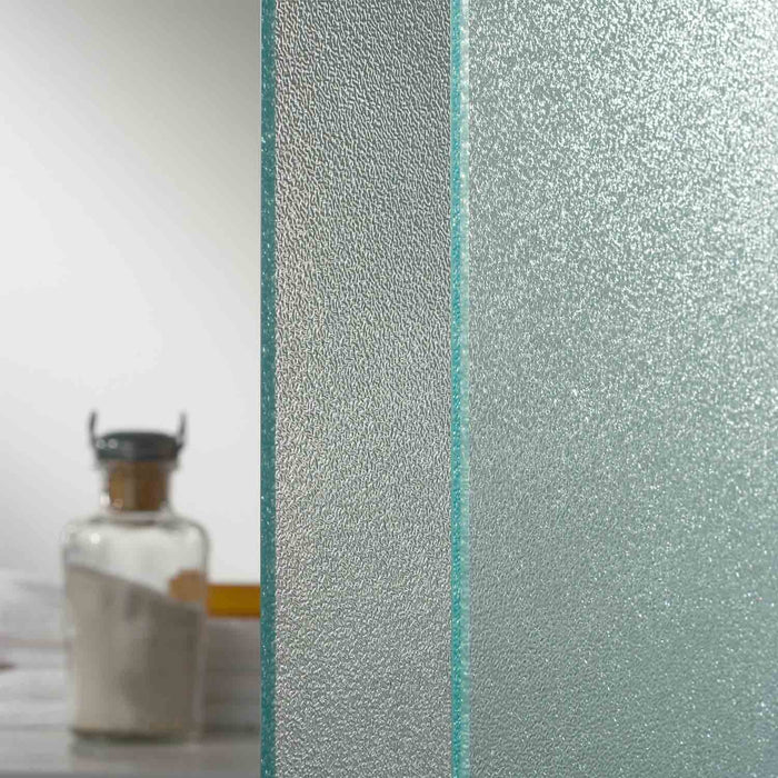 Porta Parete Doccia 140 cm 2 Ante Scorrevoli in Cristallo Opaco 6mm H185 Fosterberg Kolding