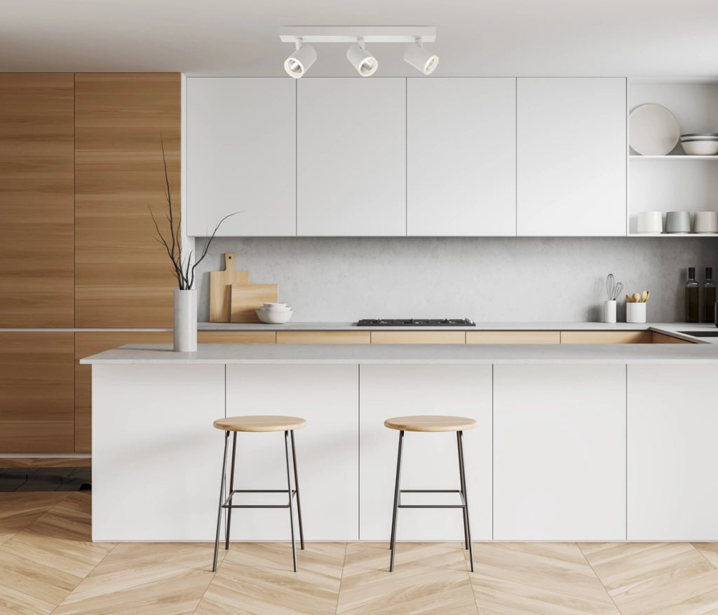 Faretto soffitto triplo bianco orientabile LED 15W Italux