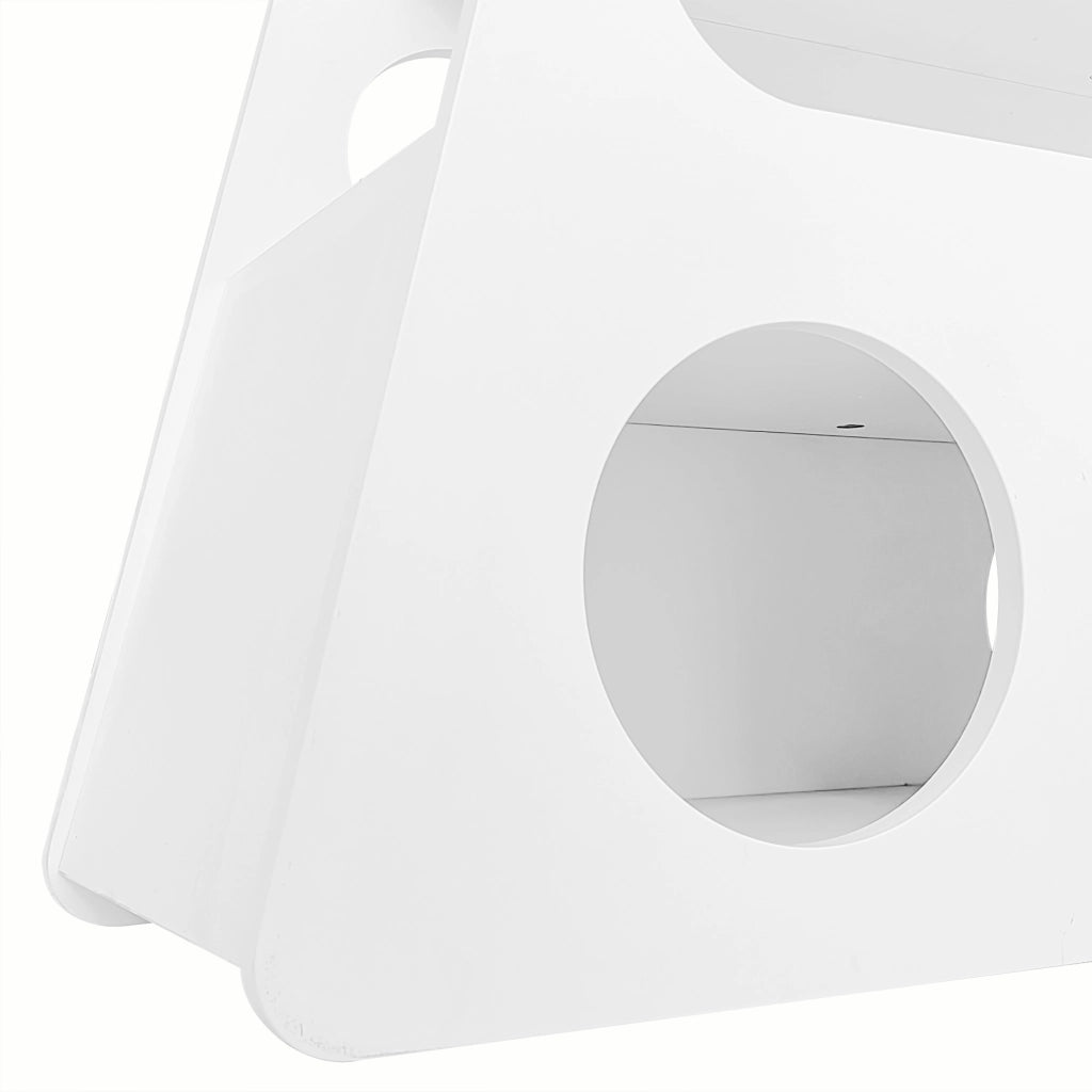 Credenza Moderna con Ruote ¨C MINIMAL ¨C Bianco, Legno, 81x33x51,5 cm
