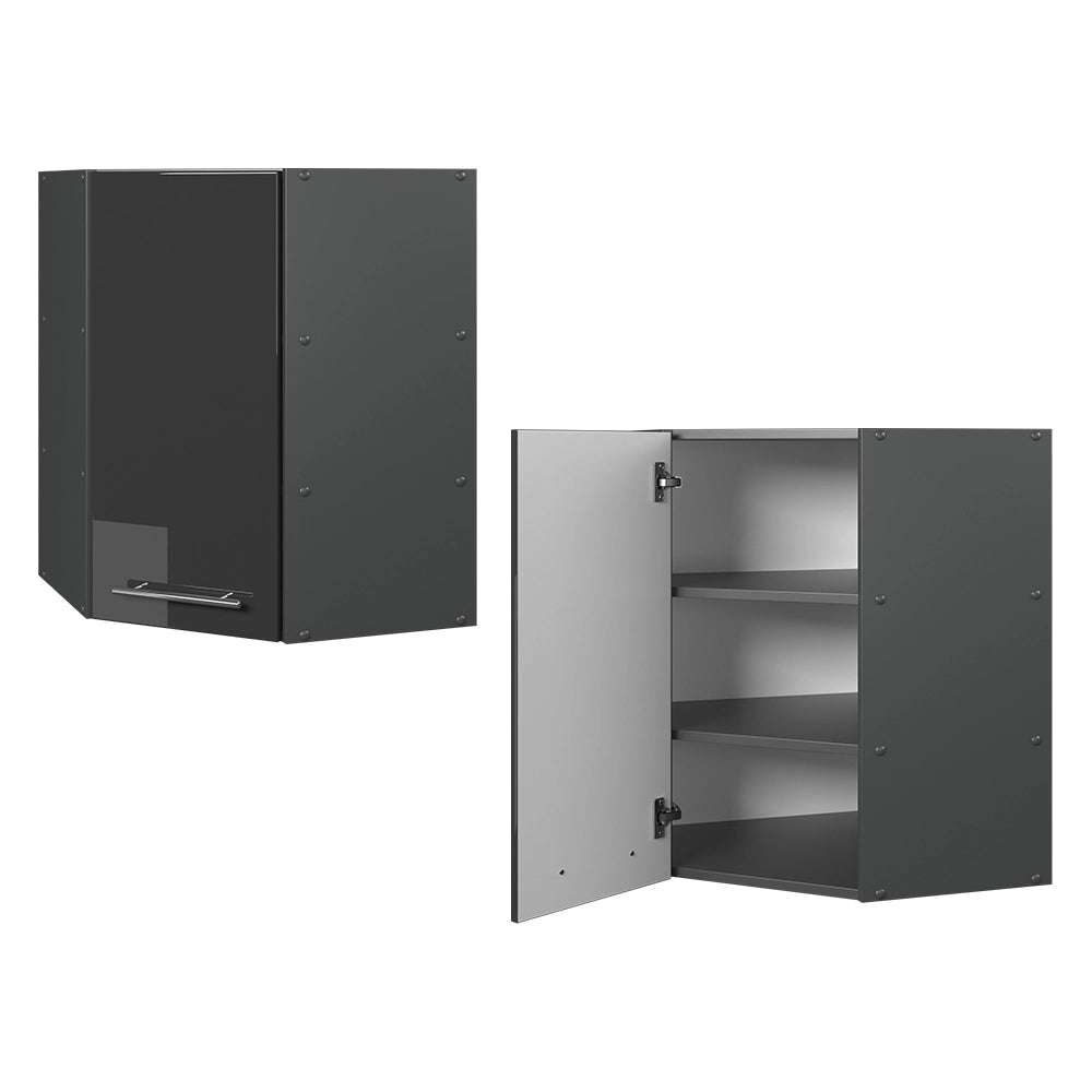 Vicco Mobile angolare da cucina Antracite lucido 57 cm