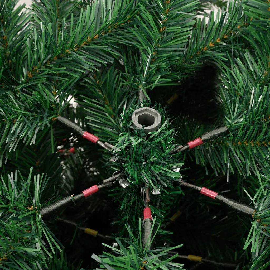 vidaXL Albero Natale Artificiale Incernierato con Pigne e Bacche 240cm