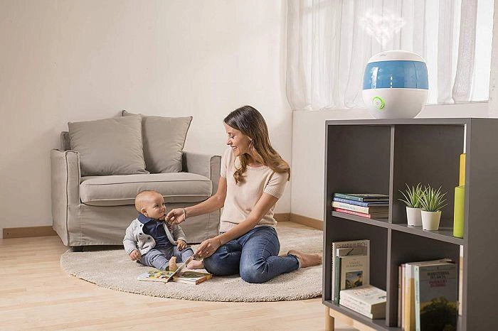 Chicco Humi Hot Advance umidificatore Vapore Blu, Bianco