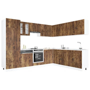 Set Mobili da Cucina 14 pz Porto Rovere Fumo in Truciolato 3314996
