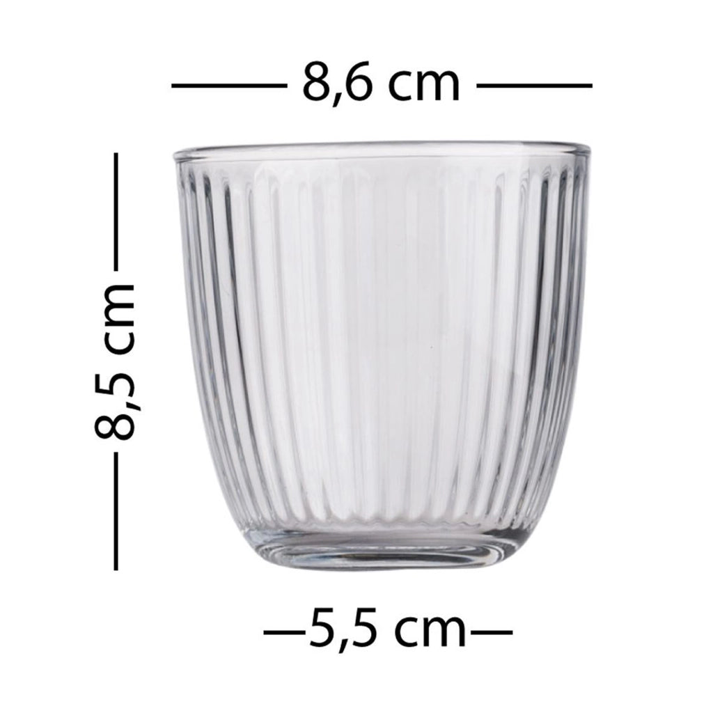 Neniromo, Bicchieri set da 4 290 ml, Trasparente