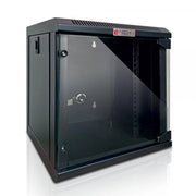 Armadio Rack 10'' a Muro 6 Unità Pannelli Asportabili Nero