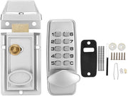 Codice di Sicurezza Meccanico - Blocco Digitale - Porte Terrazze in Legno - Zinco - 2-4 Cifre - Dimensioni Compresse - Blocco della Maniglia
