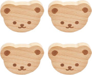 Knoppi in legno a forma di birra - 4 pezzi - Per armadi a lavello - Legno di betulla - Con materiale di fissaggio