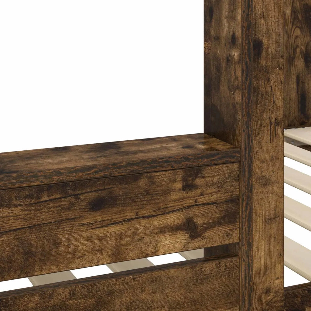 Letto a Castello per Bambini Rovere fumé 90 x 190 cm