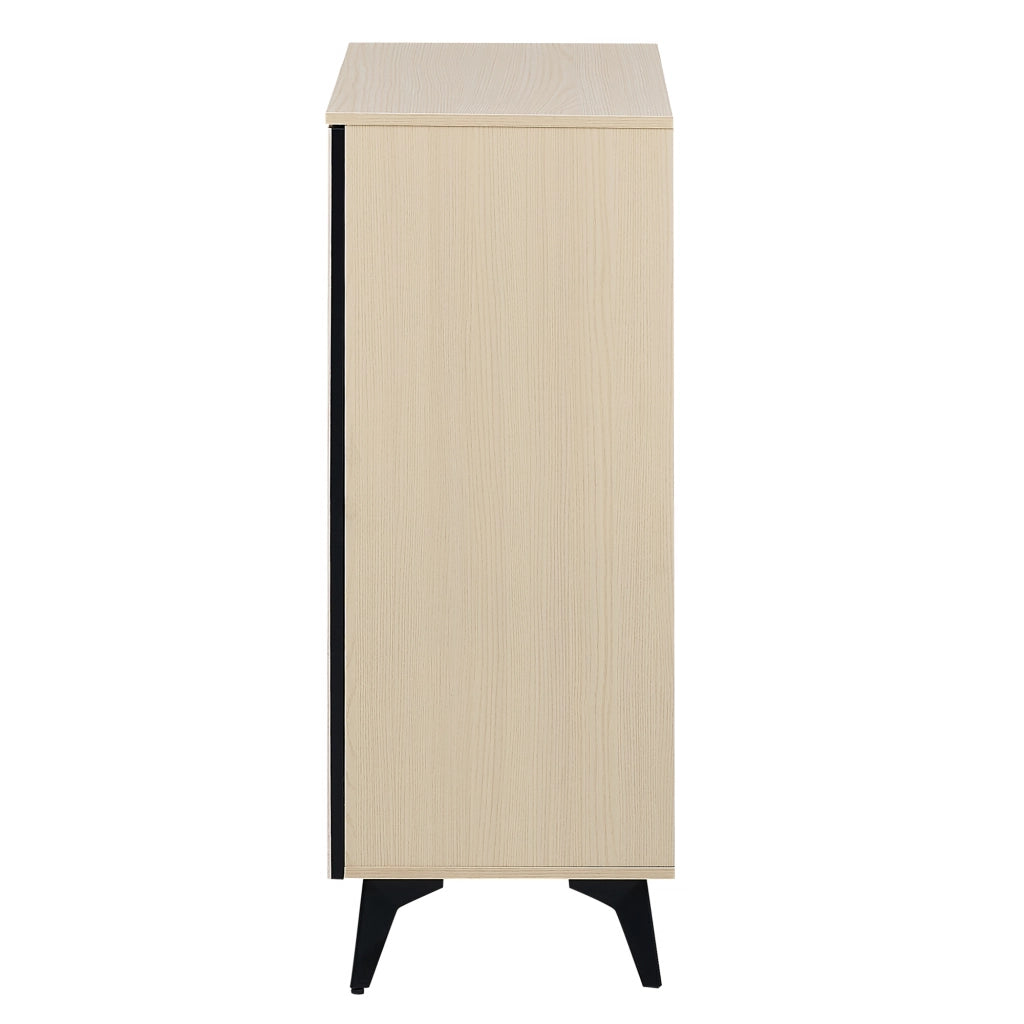 SCARPIERA con 2 ante e 1 cassetto 75x35x90 cm MDF colore legno