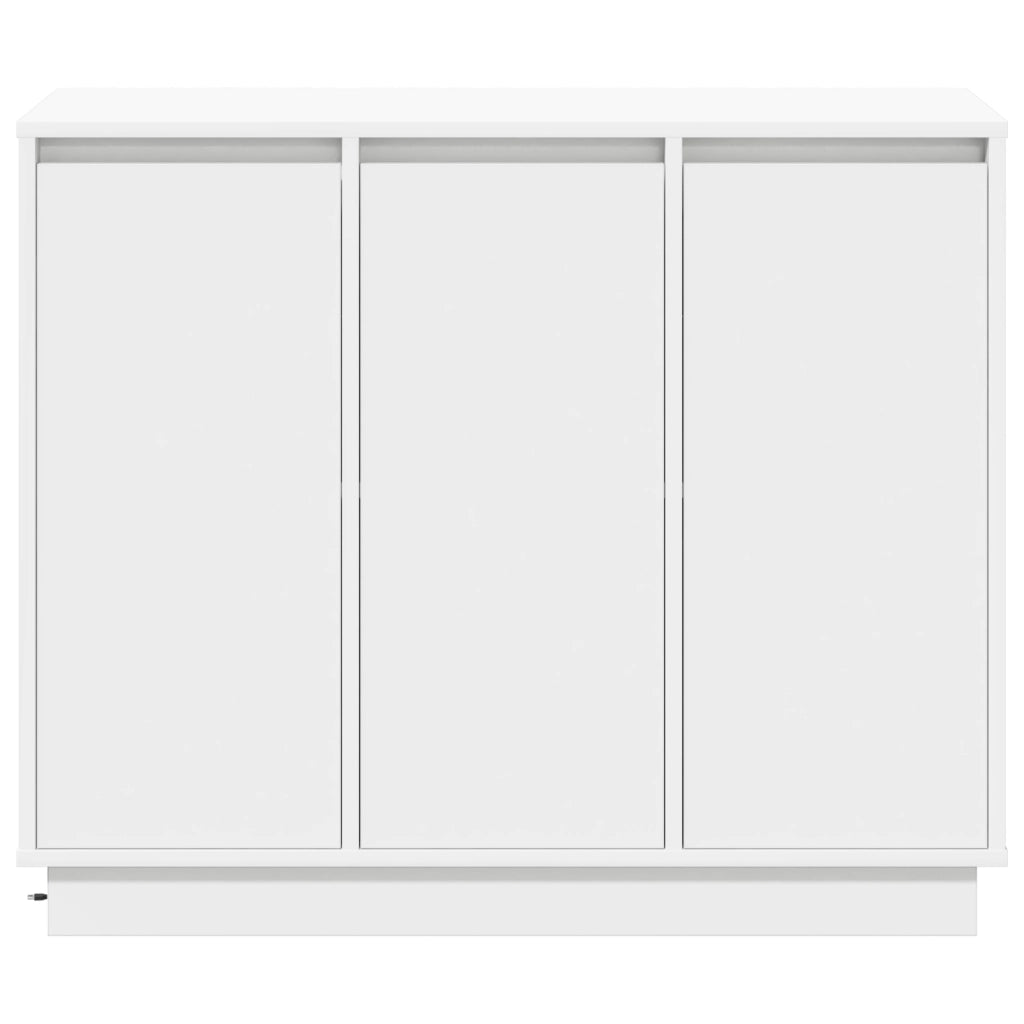 Sideboard  con LED Bianco 90x32x75 cm in legno ingegnerizzato