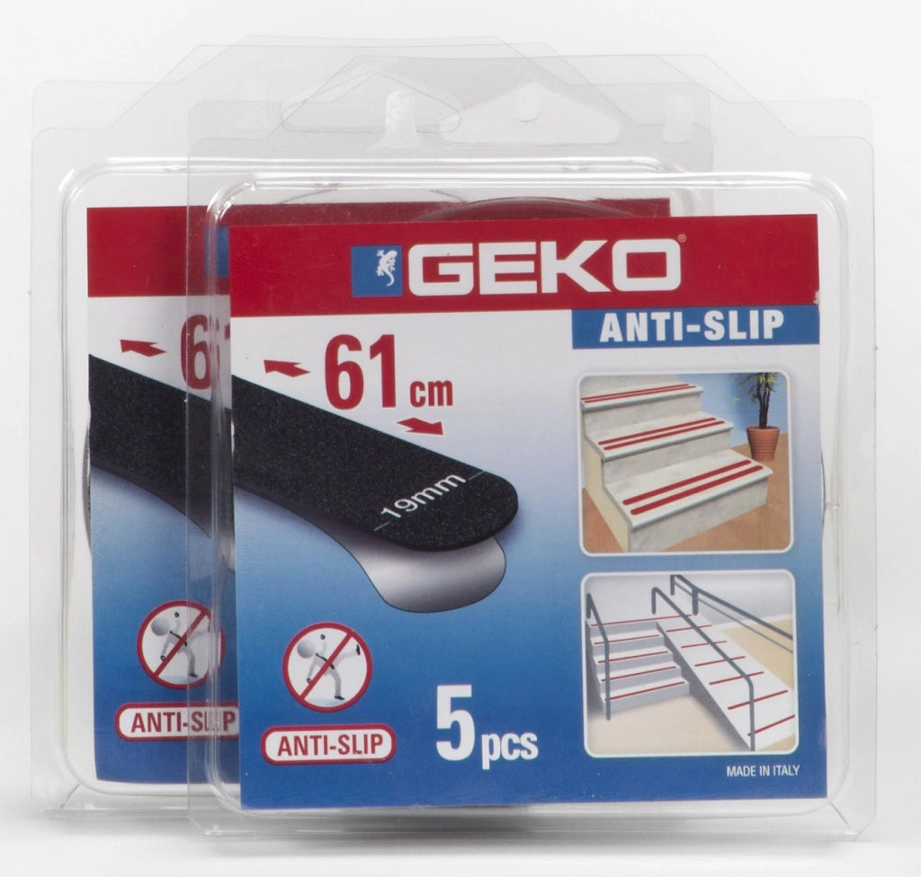 ANTISDRUCCIOLO GEKO STRISICA 19X610 MM 5 PZ NERO- 1,0 pz