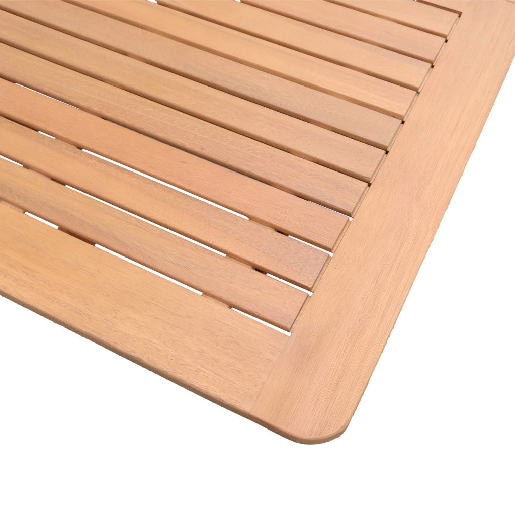 Set tavolo da giardino estensibile in legno di eucalipto con 6 sedie,