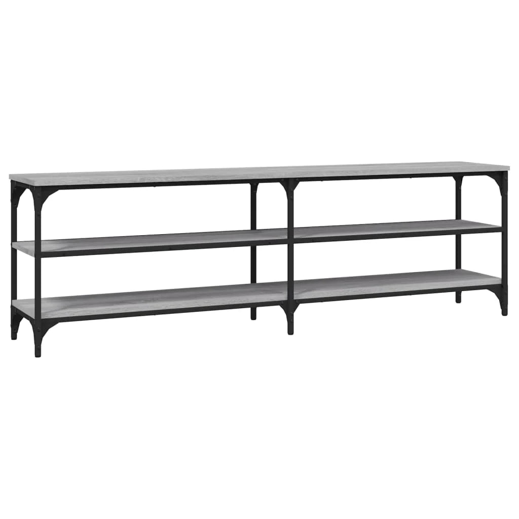 Mobile TV multimediale mensola TV credenza TV sala da pranzo soggiorno camera da letto Sonoma 160 x 30 x 50 cm legno ingegnerizzato grigio 02_0028418