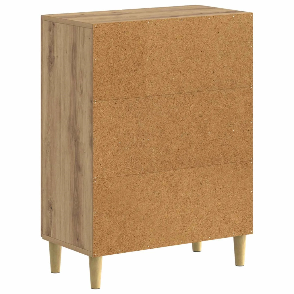 Mobiletto da Bagno DELFT Rovere Artigianale 59,5 x 31 x 80 cm 897064