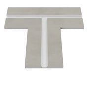 Cartongesso con profilo in alluminio integrato "T"
