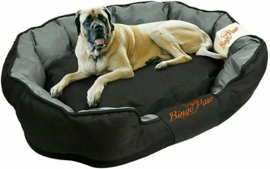 Cuscino per cani XL - Culla per cani - Letto per cani - Mandria ortopedica per cani - Impermeabile - Lavabile - 105x80x22cm - Nero