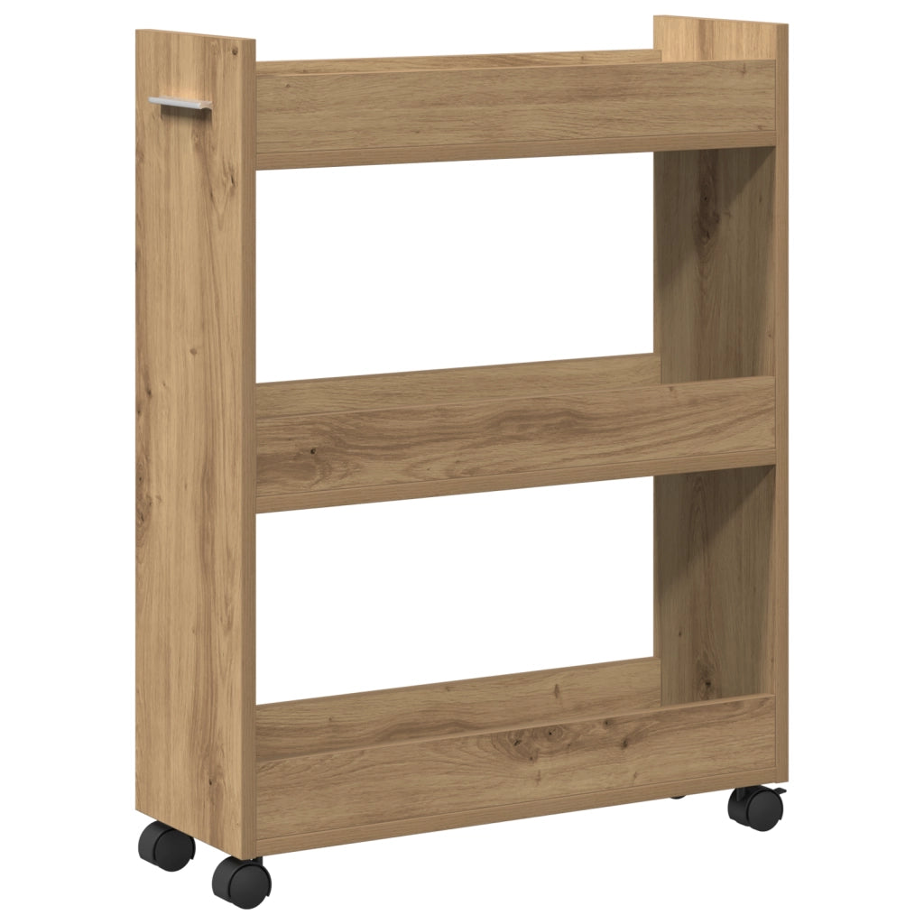 Armadietto in Legno Tecnico Rovere 60x22x79 cm