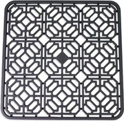 Mat di drenaggio per lavandino - Grigio - 30 x 30 cm - Ecologico - Mat di drenaggio per lavandino in silicone