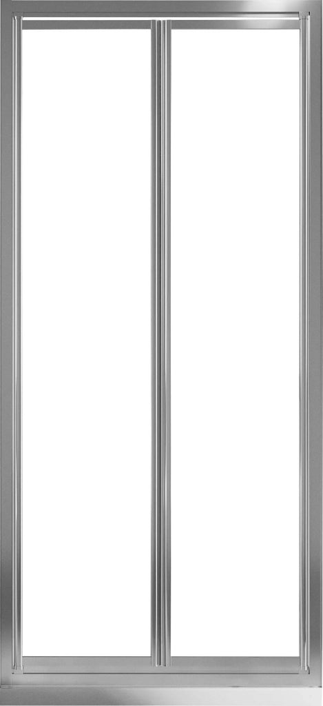 Porta Doccia 100 cm 2 Ante Battenti in Cristallo Trasparente 4mm H185 Fosterberg Skagen