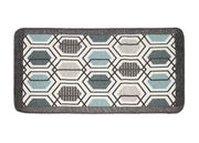 Tappeto Bagno Doccia Antiscivolo Mod. Vietri Tappetino Super Assorbente Cotone Pelo Corto - 45x60 - Azzurro