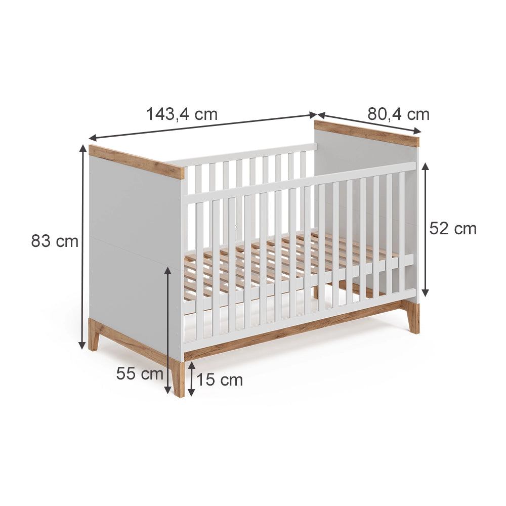 Vitalispa culla neonato Bianco 70x140 cm