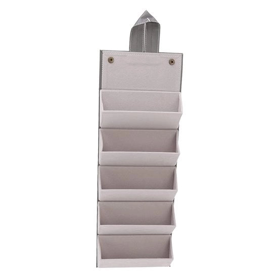 Organizzatore di Occhiali da Sole - Ripiegabile - Tasca per Occhiali - Grigio - Portaocchiali - Utile in casa e in viaggio - Adatto per uomini e donne