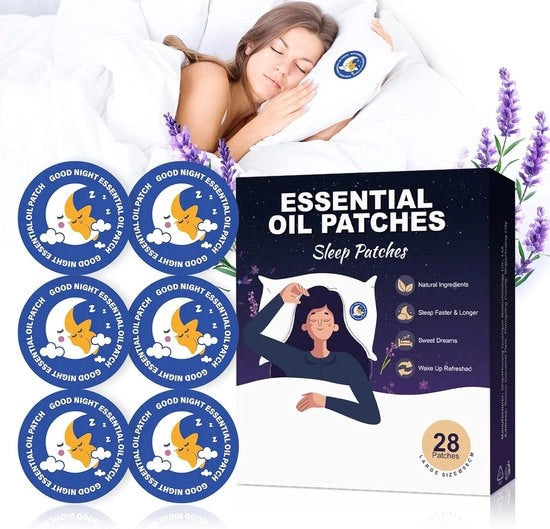 Punti per il sonno profondo - Soluzione naturale per il sonno - 28 pezzi - Profumo di lavanda