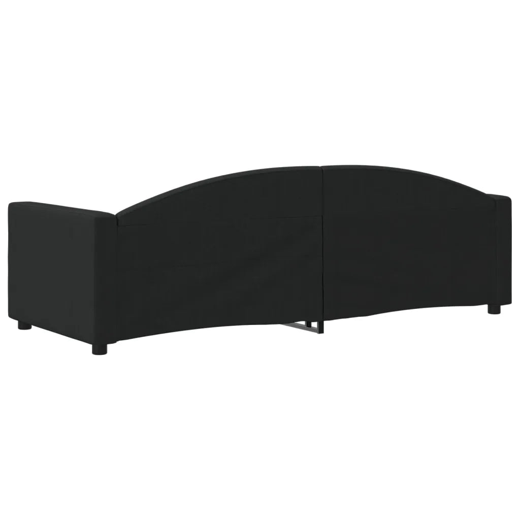 Letto da Giorno Nero 80x200 cm in Tessuto 354108