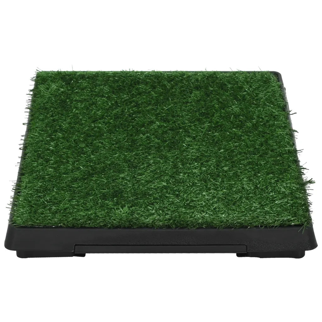 Toilette Animali con Vassoio e Prato Finto Verde 63x50x7cm WC CFW1659877