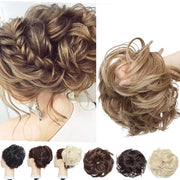 Estensioni capillari volumizzanti - Pezzo capello con clip - Pezzi capello per donne - Pezzo capello ondulato - Pezzi capello per capelli fini - Tonalità biondo chiaro/ramato 15-18 cm, 80 g