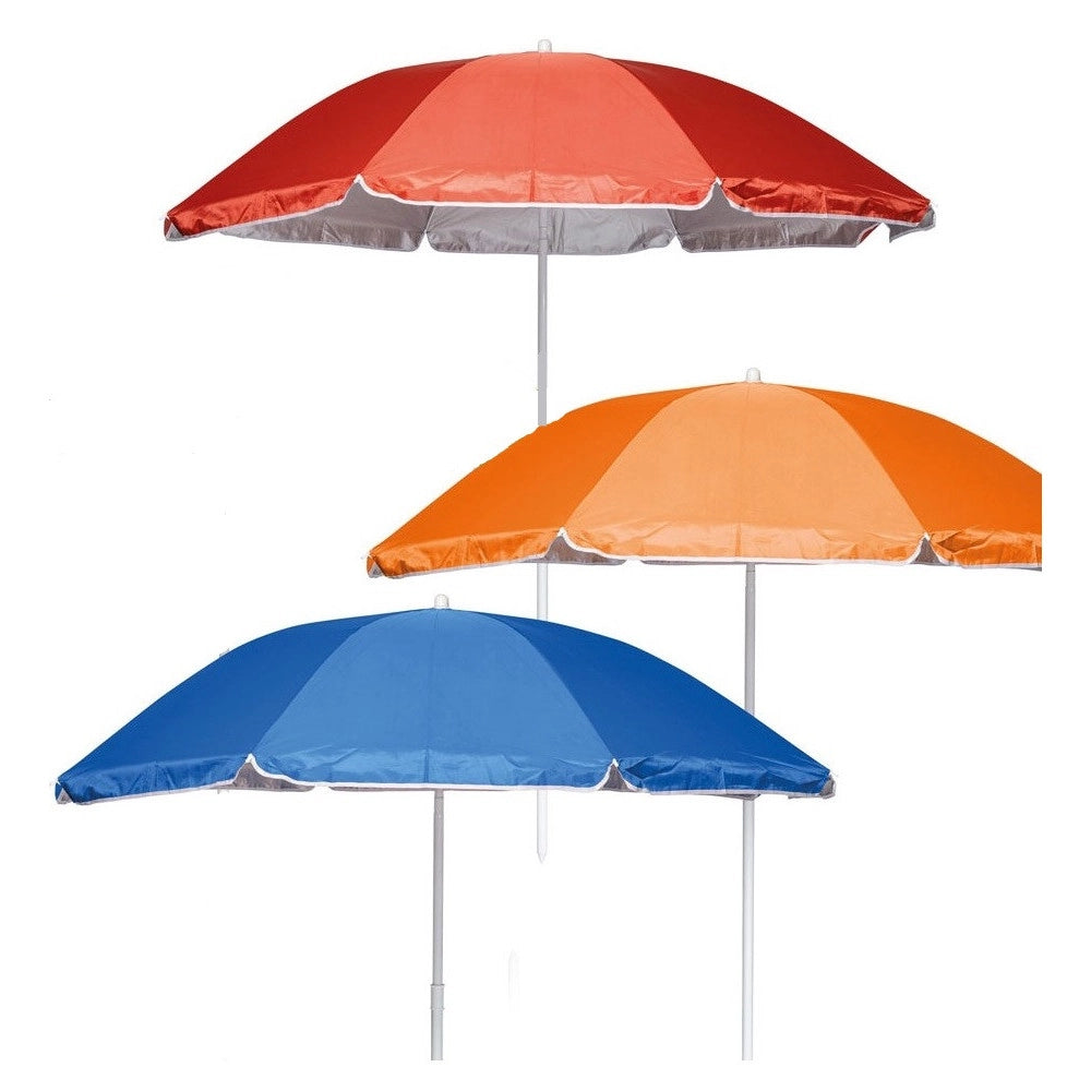 Trade Shop - Ombrellone Per Spiaggia Mare Da 180 Cm 8 Stecche In Tessuto Tnt A Tinta Unita 6699056 -