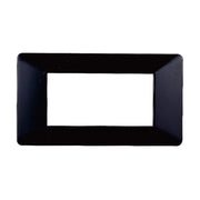 Placca Plastica Serie Starlight 4P Colore Nero Compatibile Con Vimar Plana