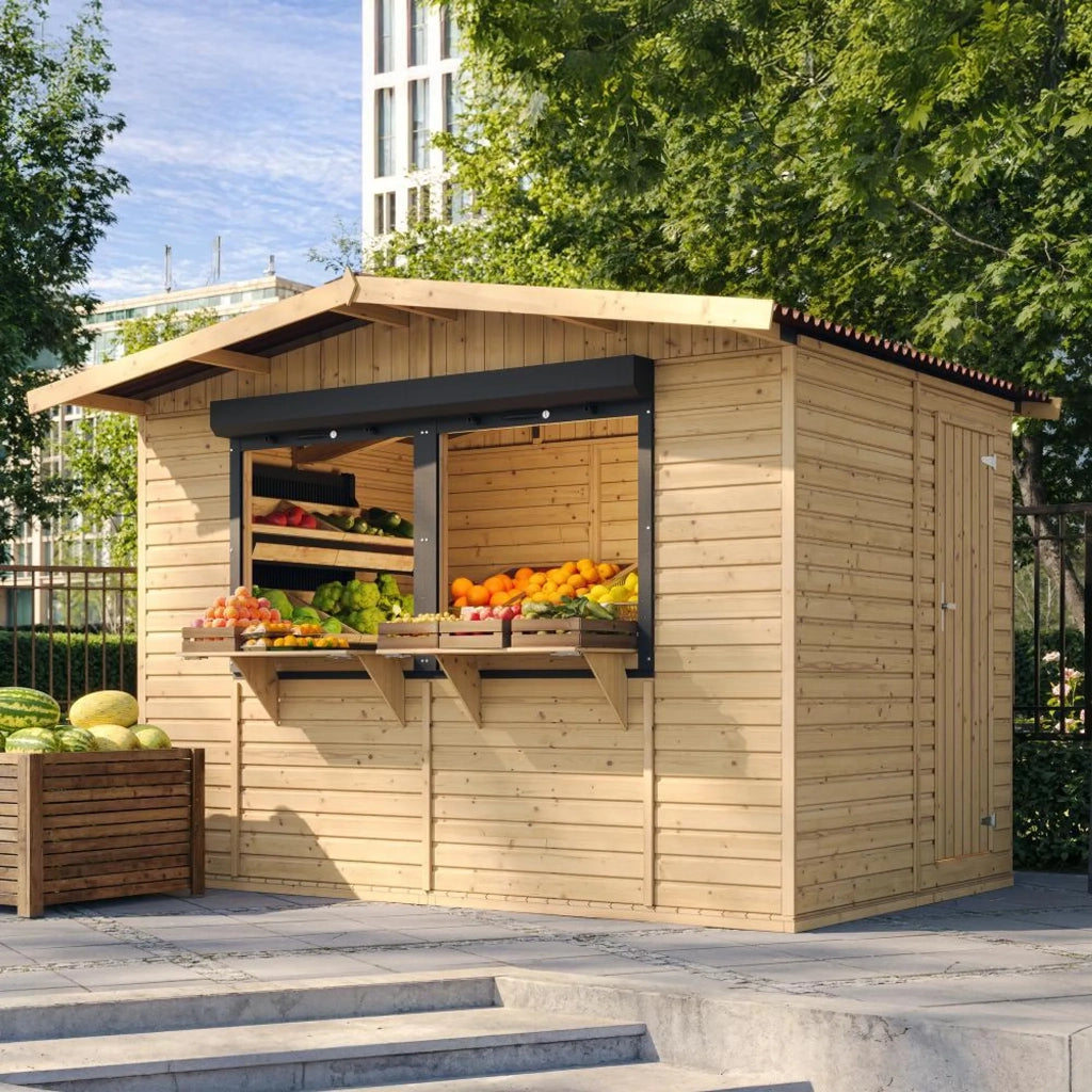Chiosco in legno da giardino - 263 x 336 cm / 6 m2 - TIMBELA M150Z