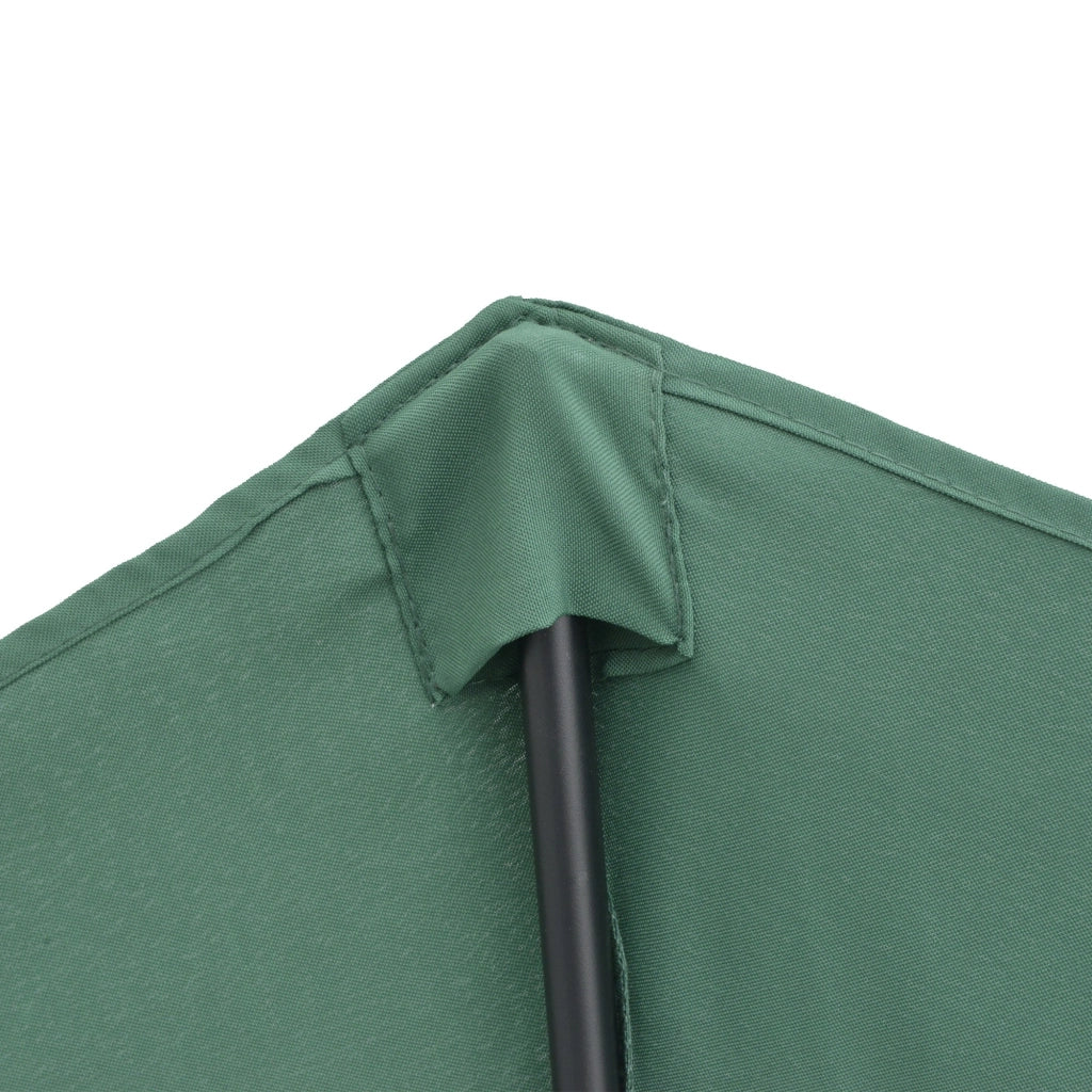 EasyComfort Ombrellone Semicircolare da Parete 2.7x2.4 m con Apertura a Manovella in Poliestere, Verde