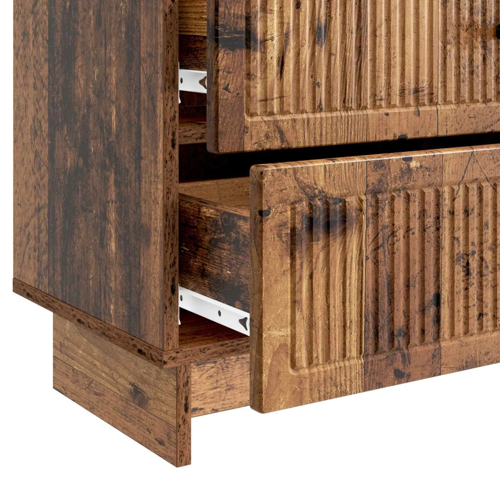 Armadio da Notte con cassetto Legno antico 62 x 34,5 x 47,5 cm 893863