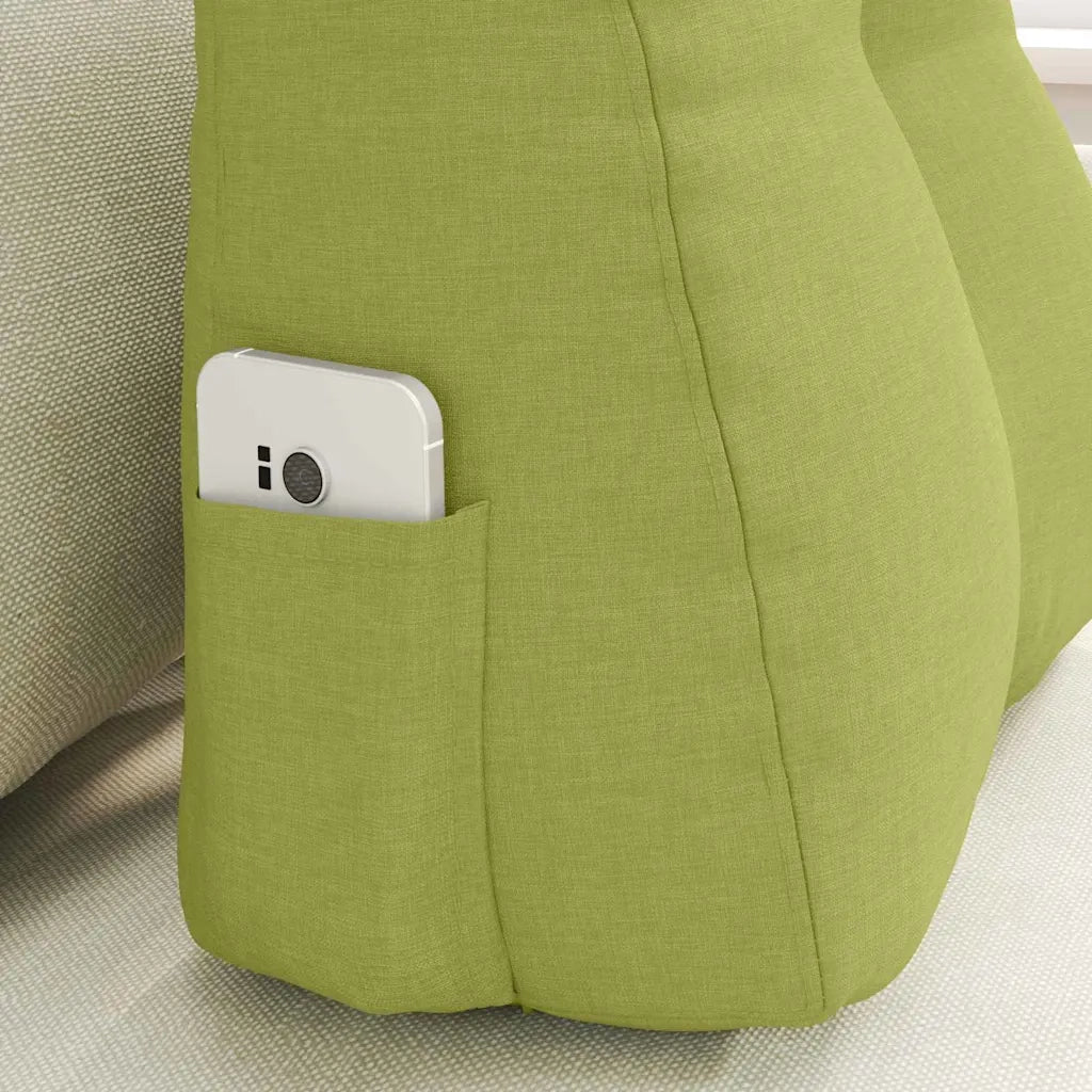 Cuscino per Schiena Verde chiaro 45 x 24 x 50 cm Tessuto