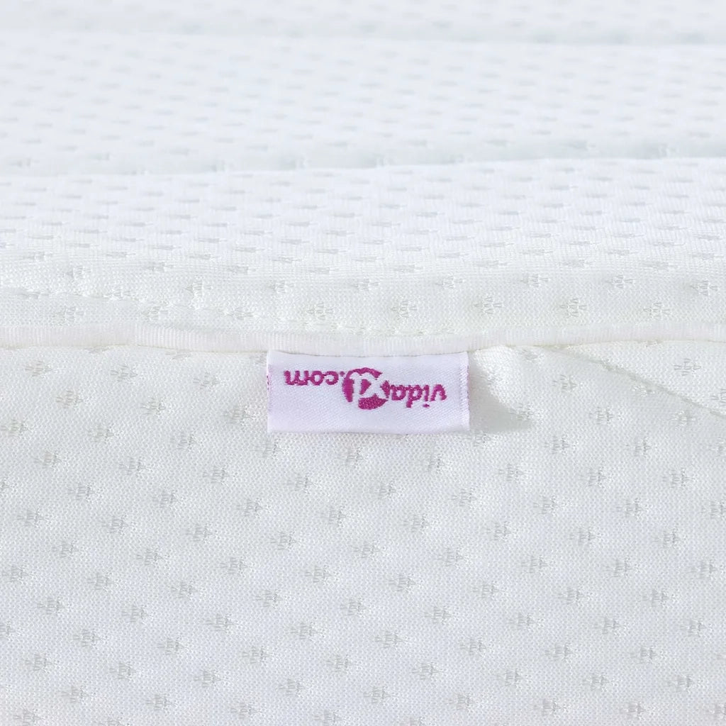 Materasso-Materasso per letto Bianco 140 x 200 cm Tessuto Jacquard 487412