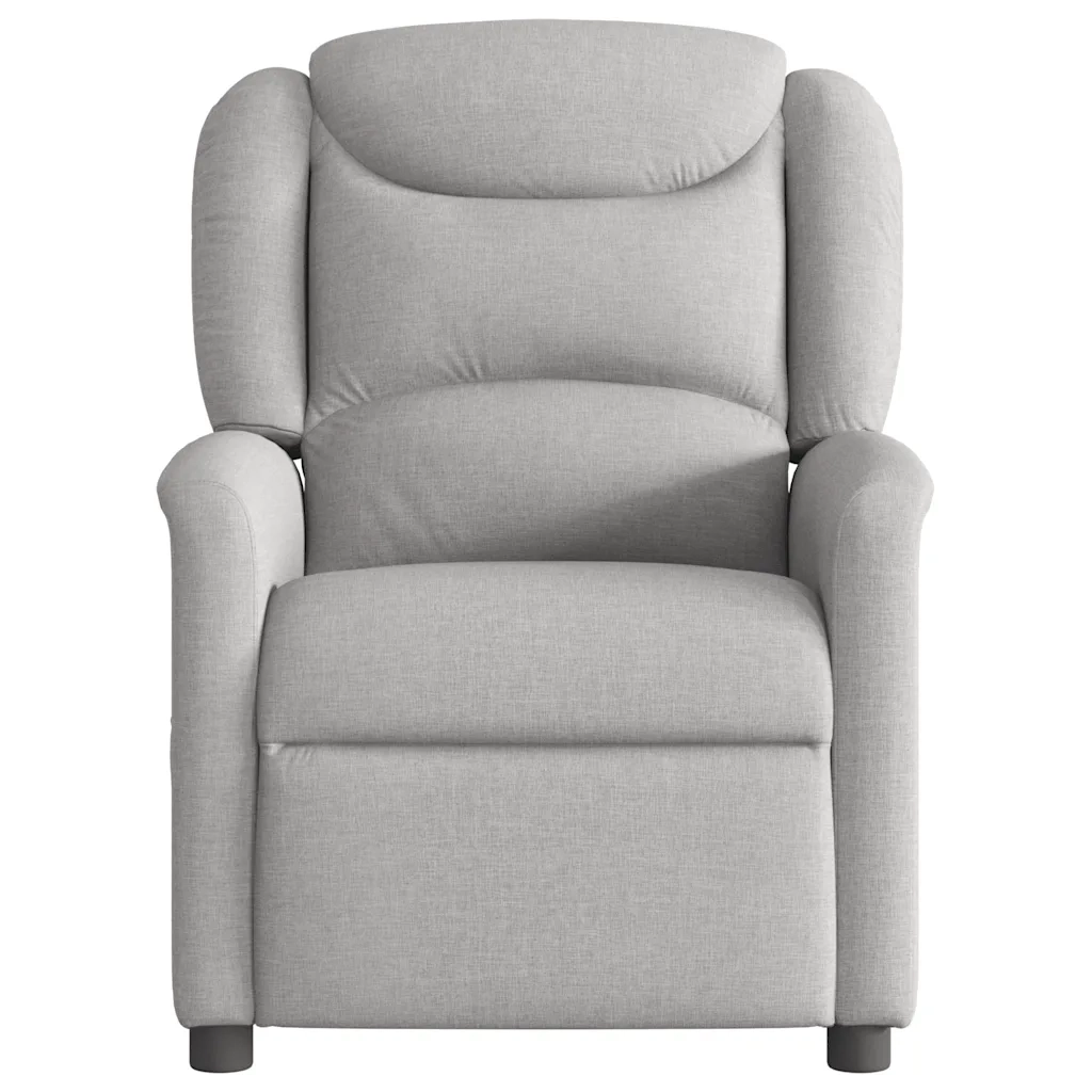 Divano Sedia-Poltrona Reclinabile in Tessuto Grigio Nuvola 727894