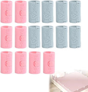 Sostegno per lenzuola 16 pezzi - Clip per lenzuola/tenaglie per lenzuola - Sistema di fissaggio antiscivolo - Materiale ABS di alta qualità - Riciclabile - Sicuro per bambini - Tenaglia per lenzuola