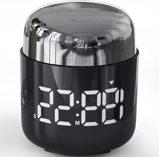 Timer digitale per cucina - contatore countdown e countup con grande display LED - regolazione del volume - timer per cucinare - orologio per classe - per bambini e insegnanti - timer per doccia in acciaio inox